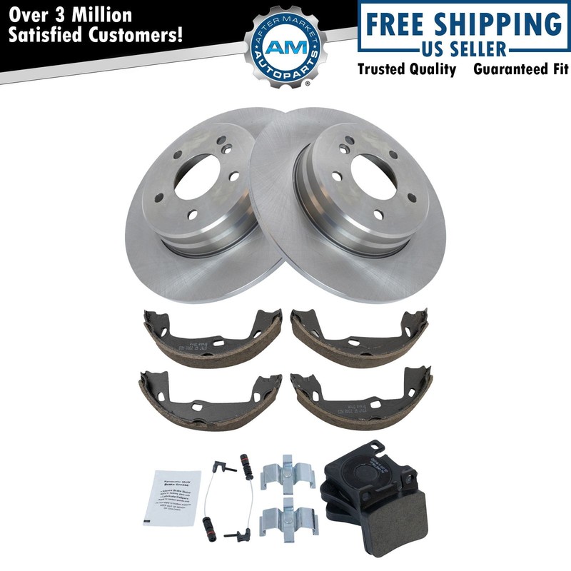 Rear Ceramic Brake Pad & Rotor Kit Fits 1996-2002 Mercedes-Benz