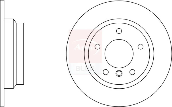 2x Brake Discs Pair Solid fits BMW 325 TD E36 2.5D Rear 91 to 98 280mm Set New
