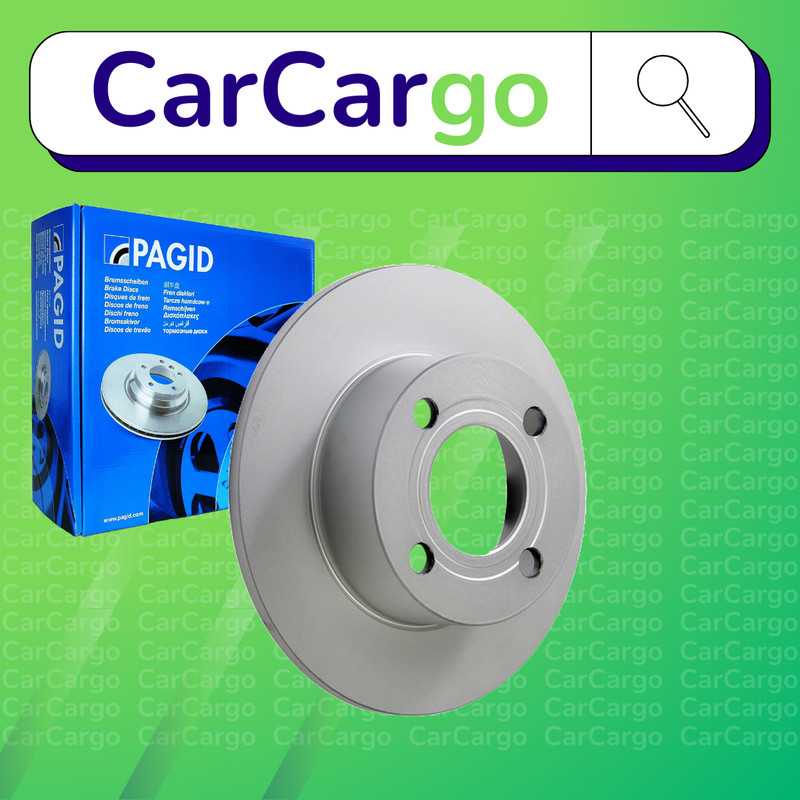 Pagid Solid Rear Brake Discs Pair For Audi Cabriolet 2.0 E 1993-1998 245 mm