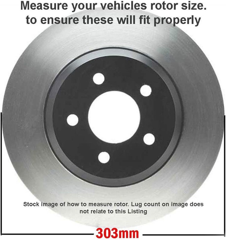 Front Brake Pads Rotors for 2003-2008 Cadillac CTS gallery