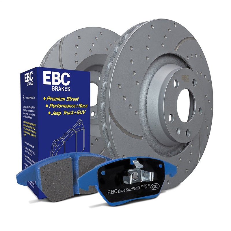 Ebc Brakes S6kr1253 S6 Kits Bluestuff And Gd Rotors Fits 15 17 Ss gallery