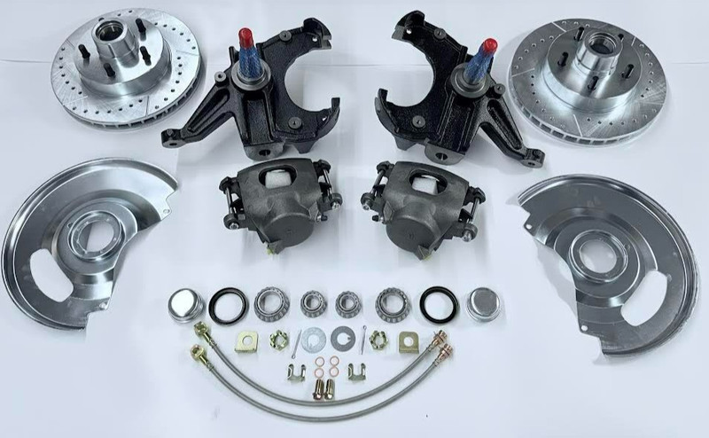 1963 – 1970 GMC C10 Pickup 2.5″ Drop Spindle Disc Brake Kit 5×5 Drilled Slotted