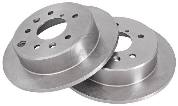 2x Abs 15985 Rear Solid Brake Discs 266mm Fits Mazda 929 H7Y1-26-251