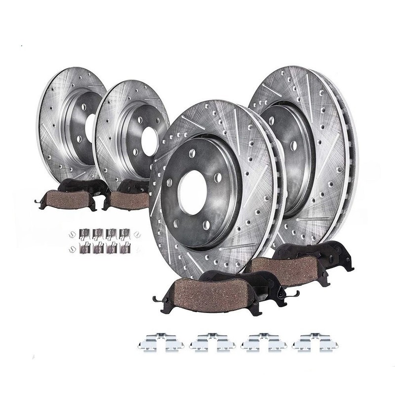 Front or Rear Ceramic Brake Pads Rotors Kit
