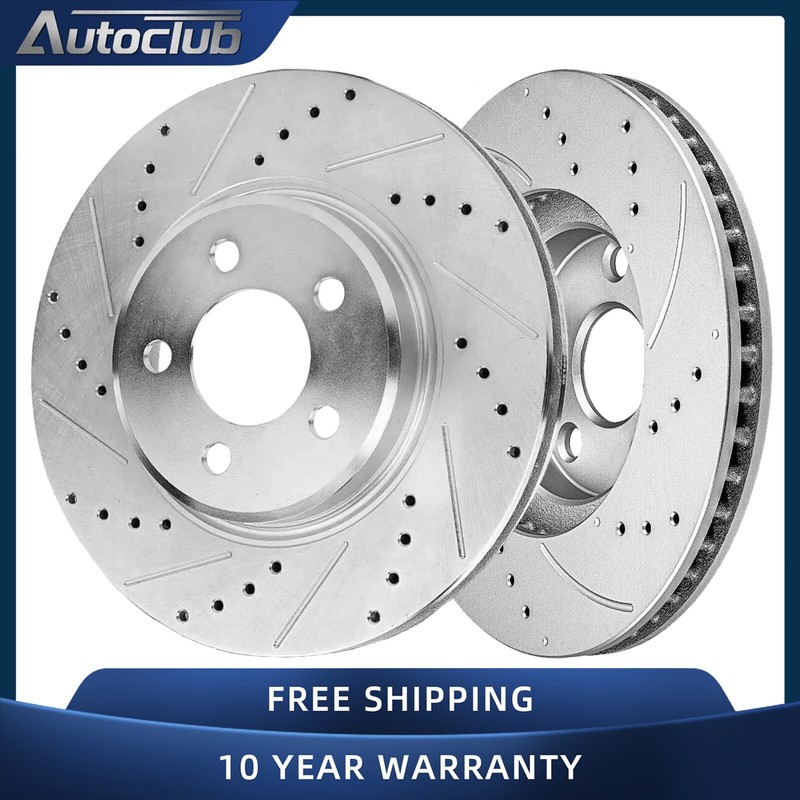 Front Drilled Slotted Brake Disc Rotors for 2006 – 2021 Chrysler 300 Charger