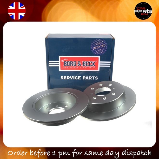 BRAKE FOR ROVER 200 CDV 1.4 2.0 IDT 2 218D DISCS PAIR REAR BORG & BECK