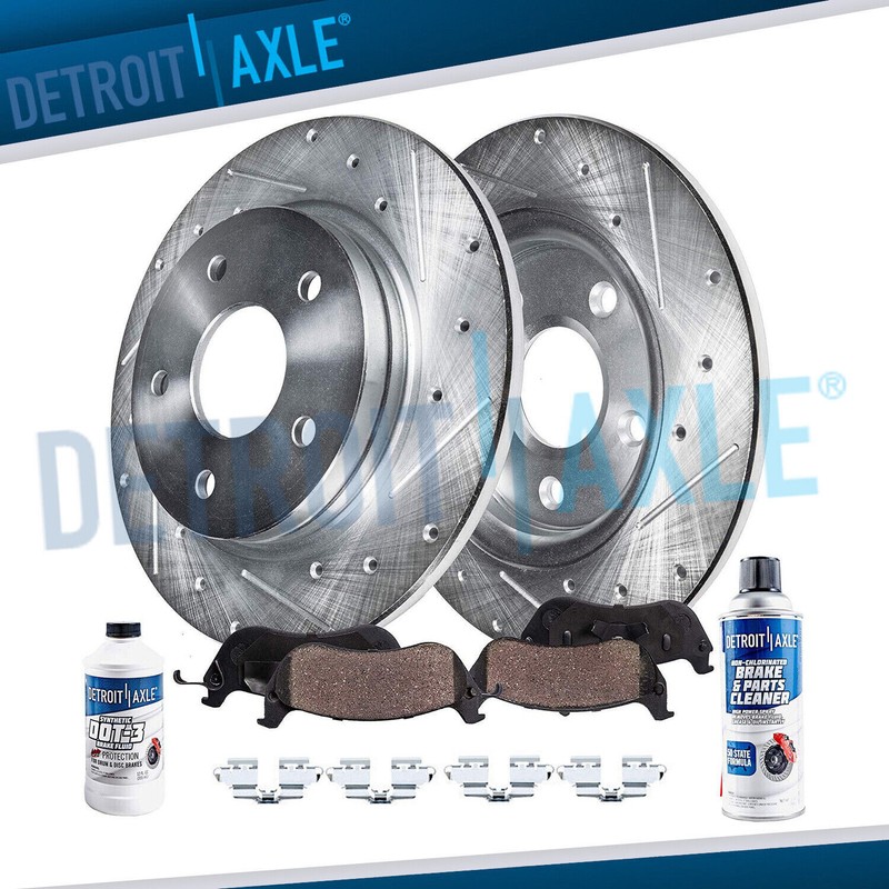 Rear Drilled Brake Rotor Brake Pads Kit for Toyota Corolla Matrix Pontiac Vibe