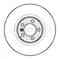 2x Brake Discs Pair Solid Rear 304mm BBD4085 Borg & Beck Set 1H4Z2A315AA NTC8781 gallery