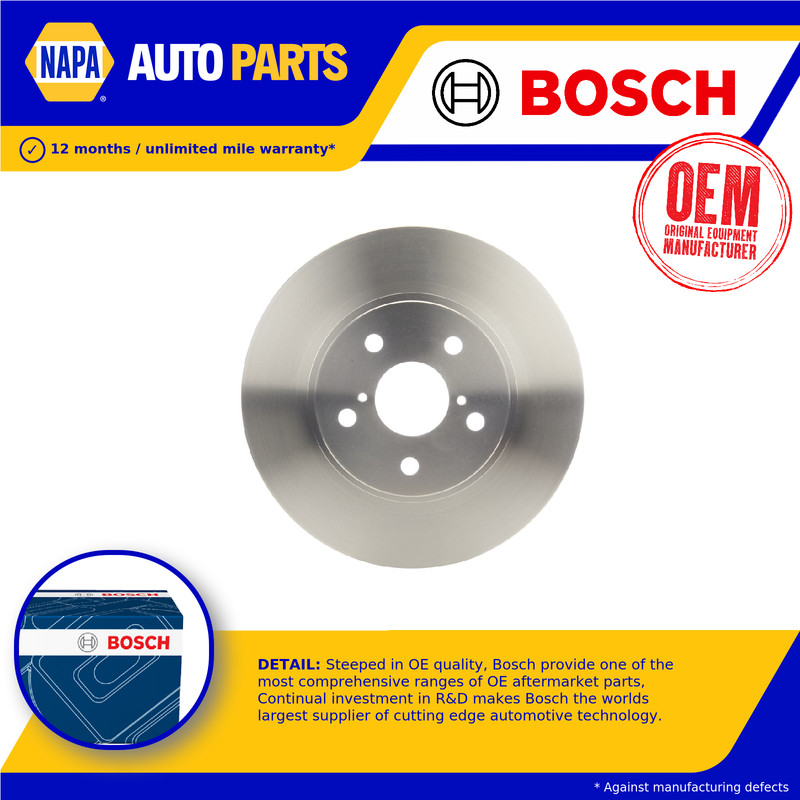 2x Brake Discs Pair Vented Front 301.7mm 0986478490 Bosch Set 4351242010 BD416