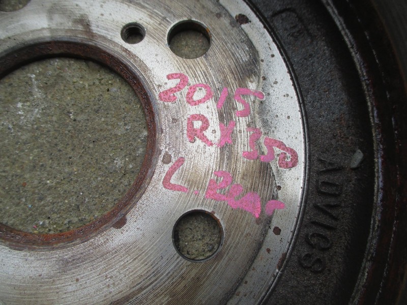 2015 LEXUS RX350 REAR BRAKE ROTOR OEM LH 2010 2012 2013 2014 11 12 13 14 gallery