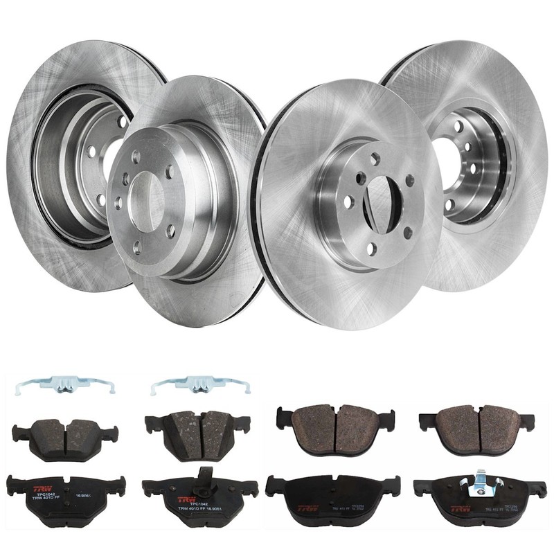 KIT-TRW101921-88 TRW 4-Wheel Set Brake Disc and Pad Kits Front & Rear for BMW X6