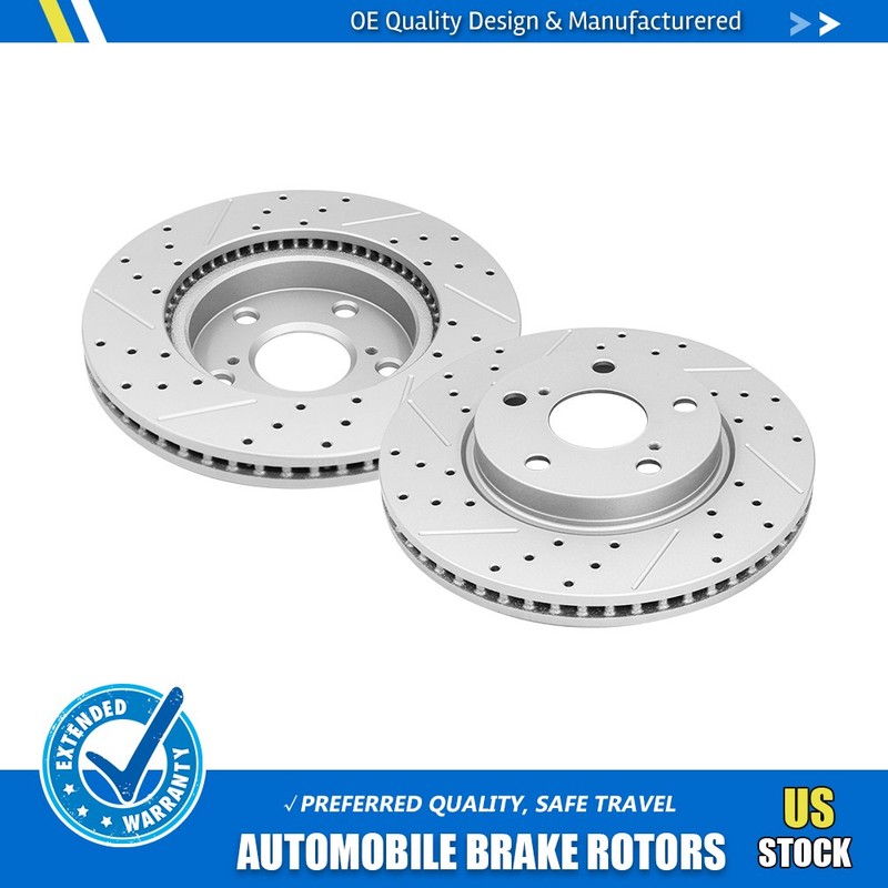 Front Brake Disc Rotors For 2006-2018 Toyota Rav4 Prius V Scion Xb Lexus Hs250h