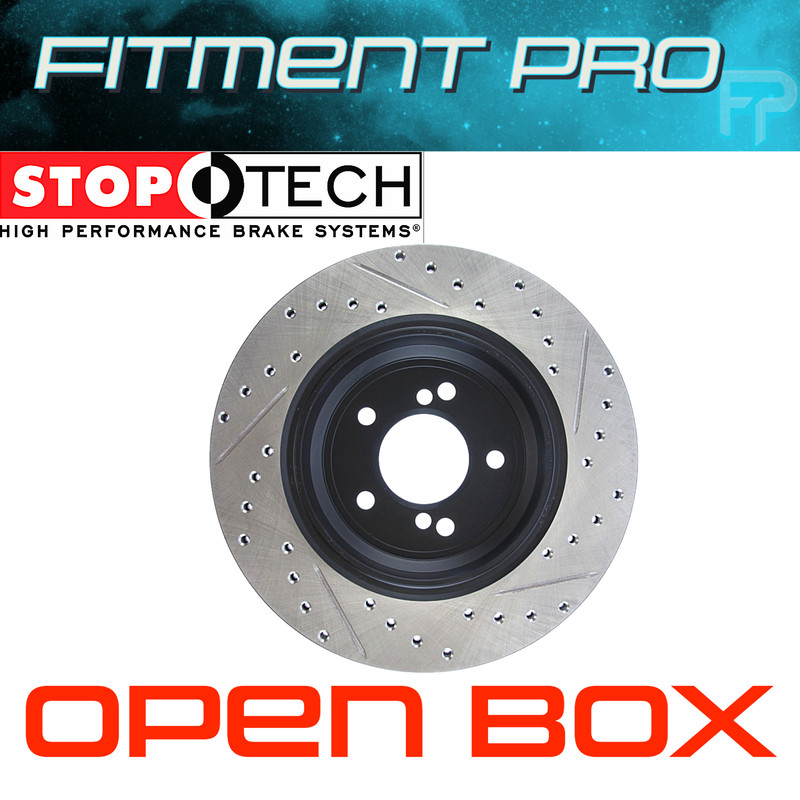 Stoptech 127.34054R Slotted/Drilled Right Rear Rotor For 00-03 BMW M5 E39/E46 M3