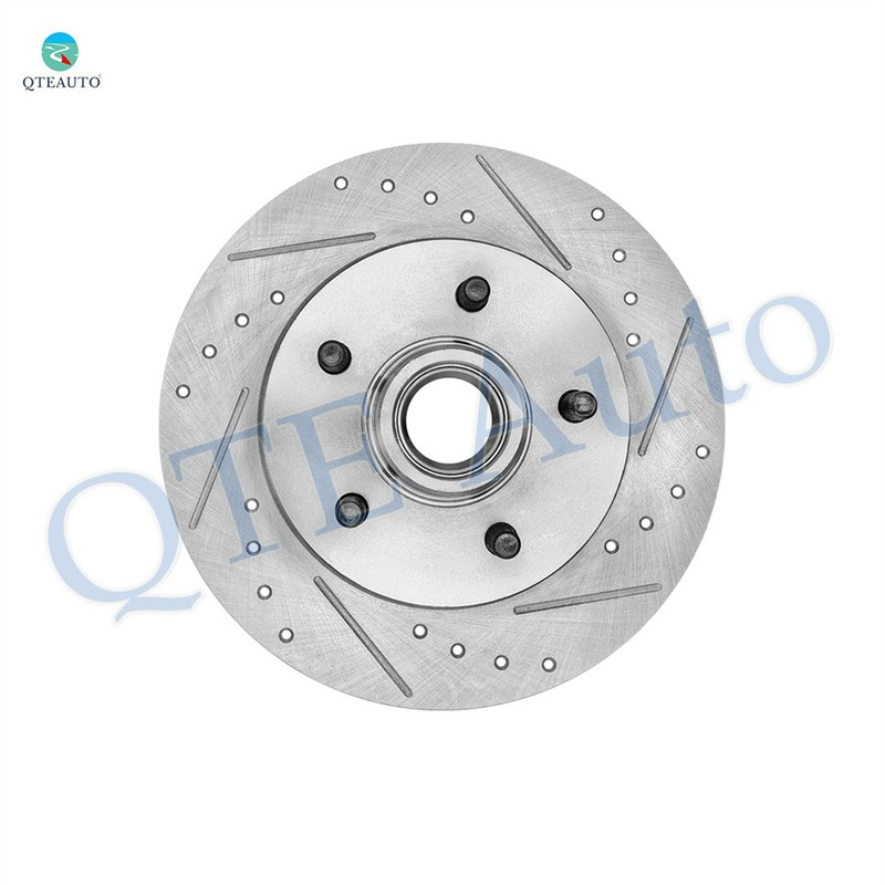 1 Front 295mm Left Drilled Brake Rotor and Hub Assembly To 1996-1999 Chevy Tahoe