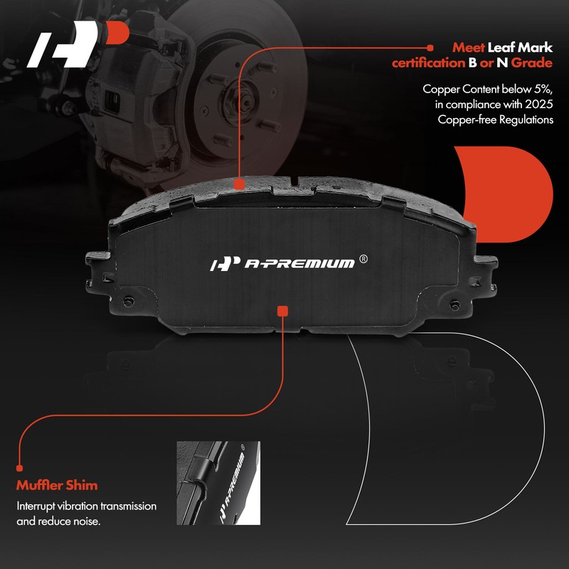 A-Premium Pair Front Rotor & Pads+Calipers for Toyota RAV4 Scion xB Lexus HS250h gallery