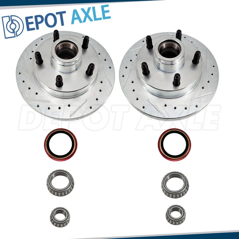 5 on 4-1/2 Inch Disc Brake Rotor and Bearing-Seal Kit for 1974 – 1979 Mustang II