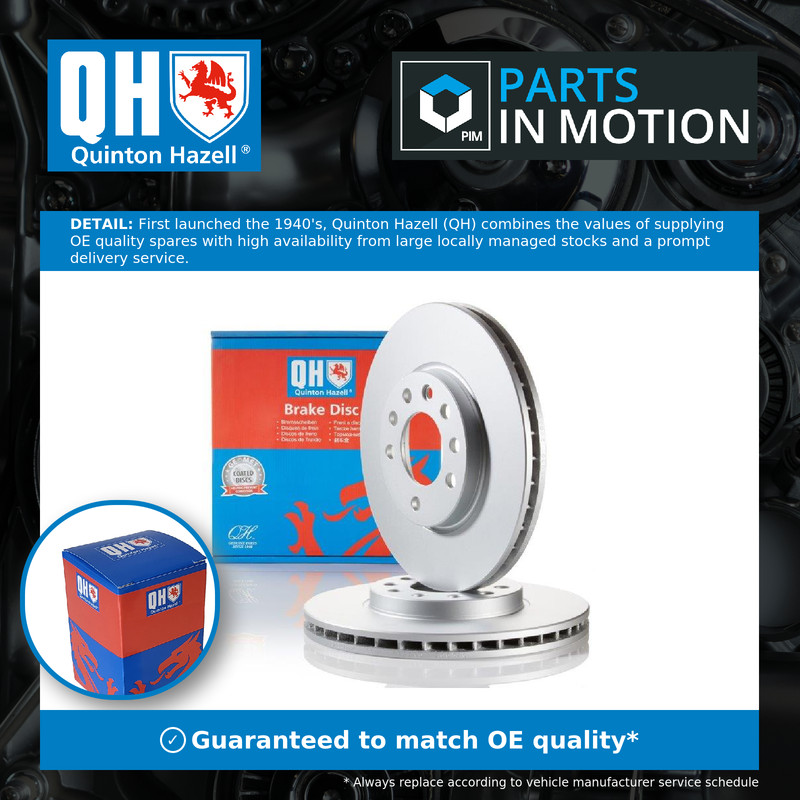 2x Brake Discs Pair Vented fits OPEL ASTRA G 2.2 Front 00 to 05 With ABS Z22SE