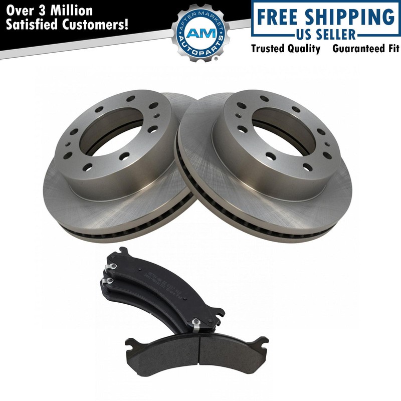 Rotors & Front Premium Posi Metallic Brake Pads Set Kit for Chevy Truck