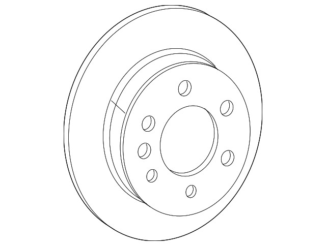 Genuine Mercedes-Benz Brake Disk Vented 907421180107