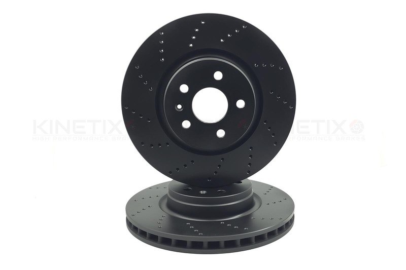 FOR TESLA MODEL S/X FRONT REAR CROSS DRILLED BRAKE DISCS PADS 355mm 365mm FR RR gallery
