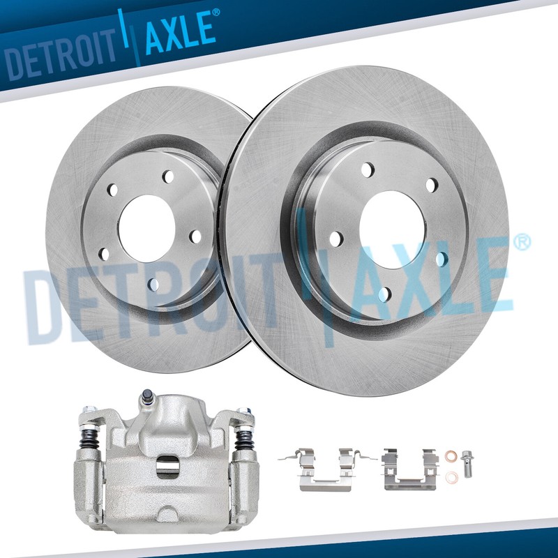 296mm Front Disc Brake Rotors & Right Brake Caliper for 2007-2010 Nissan Altima