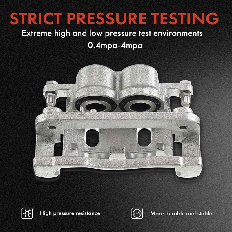 Front & Rear Drilled Rotor & Ceramic Brake Pad + Brake Caliper for Chevrolet GMC gallery