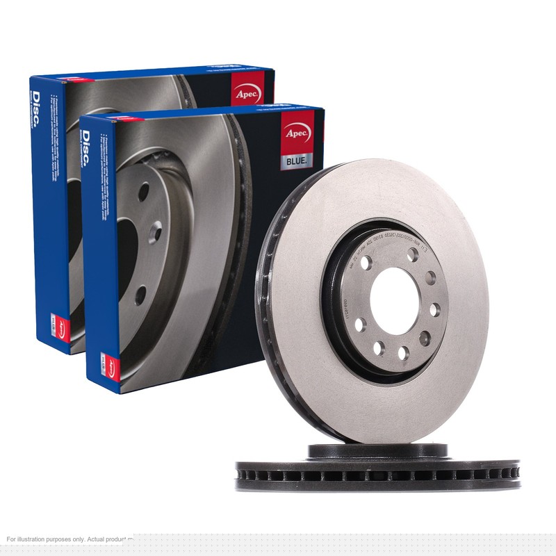 2X APEC Front Brake Discs for OPEL SIGNUM Hatchback 2003-08 302mm Vented SDK6255