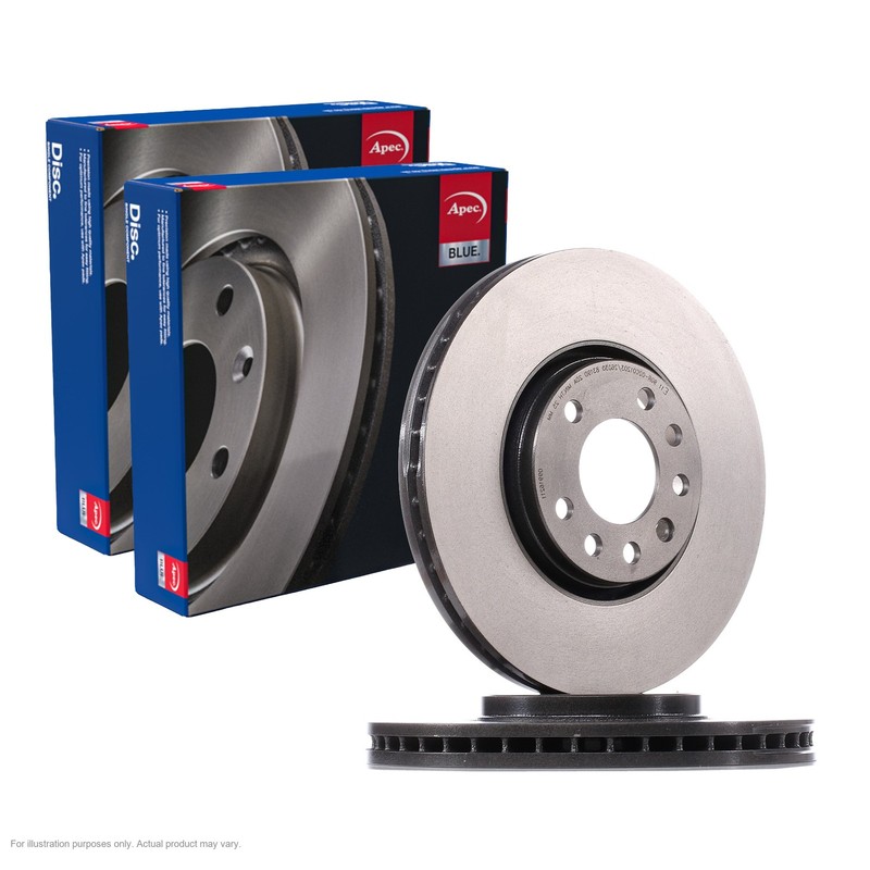 2X APEC Front Brake Discs for SAAB 9-3 Convertible 2003-15 302mm Vented SDK6255