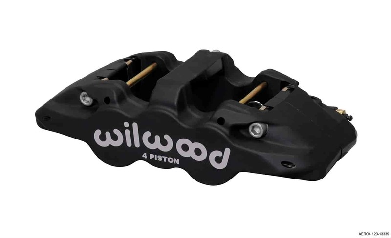 Wilwood 120-13339 Aero4 Radial Mount Caliper Piston Bores 1 & 2: 1.12 /1.12 Roto gallery