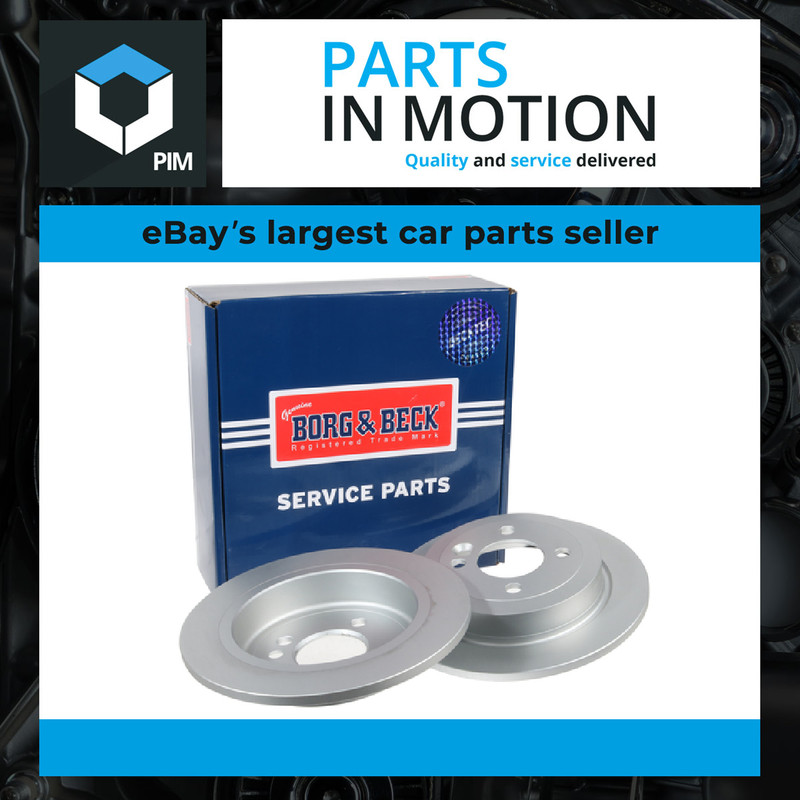 2x Brake Discs Pair Solid Rear 259mm BBD4257 Borg & Beck Set 34115030212 Quality