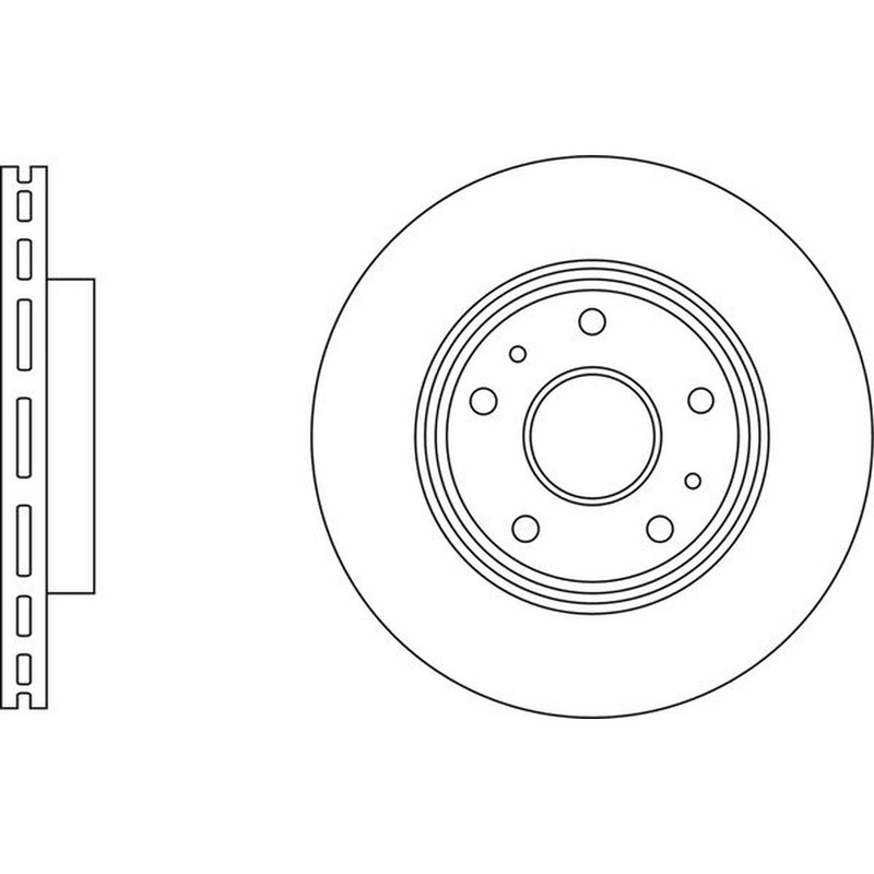 Apec Blue Brake Disc – Front SDK6839 Fits Suzuki SX4 – OE Specification