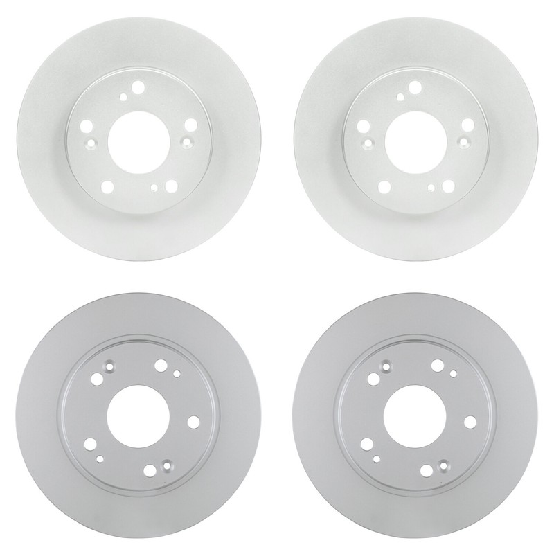 Bosch QuietCast Front 262mm Rear 260mm Rotors Disc Brake Pad Kit For Honda CR-Z