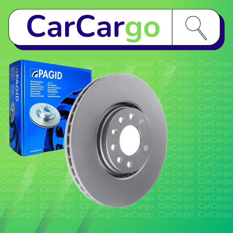 Pagid Vented Front Brake Discs Pair For Opel Adam 1.4 S 2014-2019 308 mm