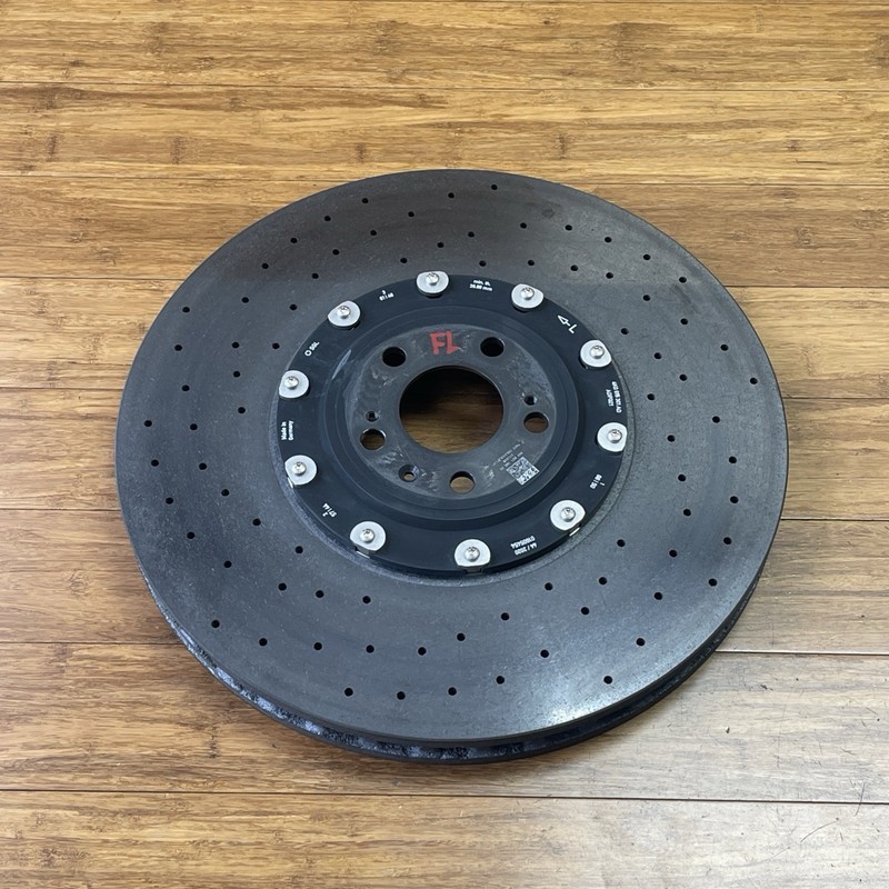 2021-2025 Audi RS7 4K8 4.0L AWD Carbon Ceramic Brake Caliper & Rotor Set 21k OEM gallery