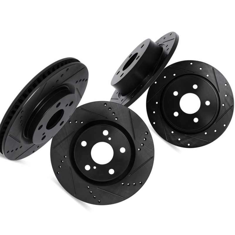 For Mercedes-Benz CLK320/CLK500 2003 2004 2005 Brake Rotor Front and Rear Vented gallery