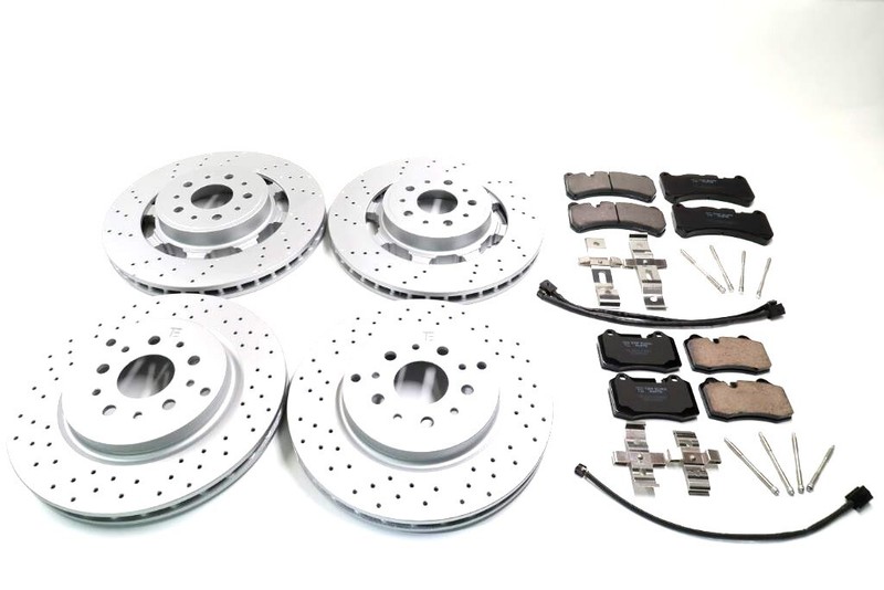 Maserati GranTurismo Gran Turismo Gt front rear brake pads rotors TopEuro #1803 gallery