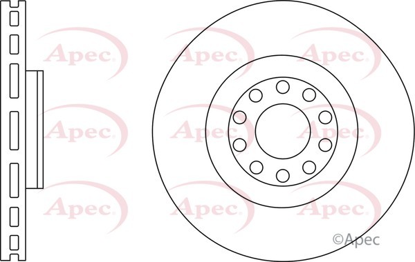 2x Apec Red Front Brake Discs 321mm Fits Audi A6 4B3615301