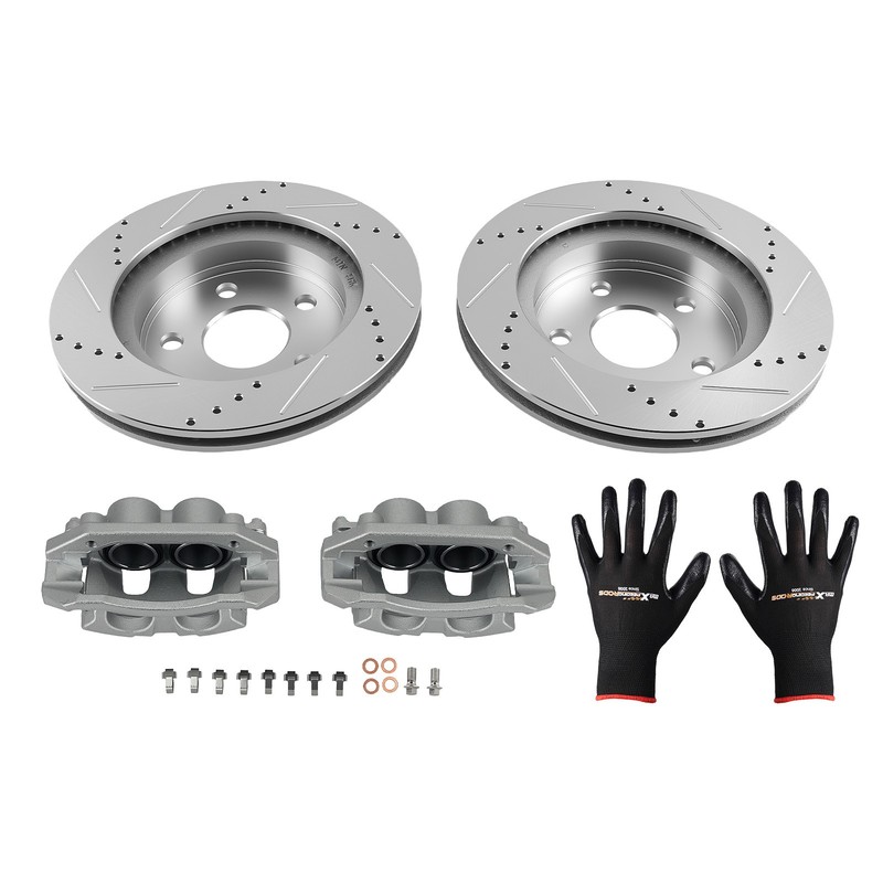 336mm Front Brake Rotors+Brake Calipers Kit For Ram 1500 Classic 2019-2022 53005 gallery
