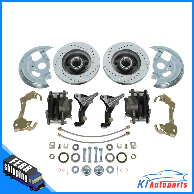 Power Disc Brake Conversion Kit Drilled & Slotted GM-227 For 1967 68 1969 Camaro gallery
