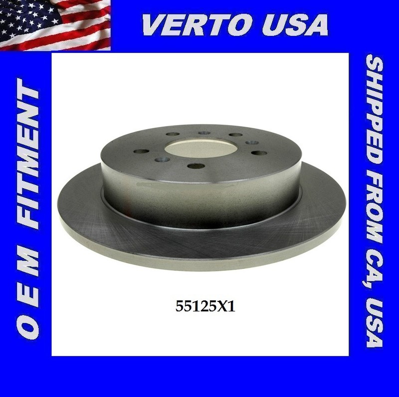 Verto USA Brake Disc Rotor – Rear fit Buick , Chevrolet 55125X1