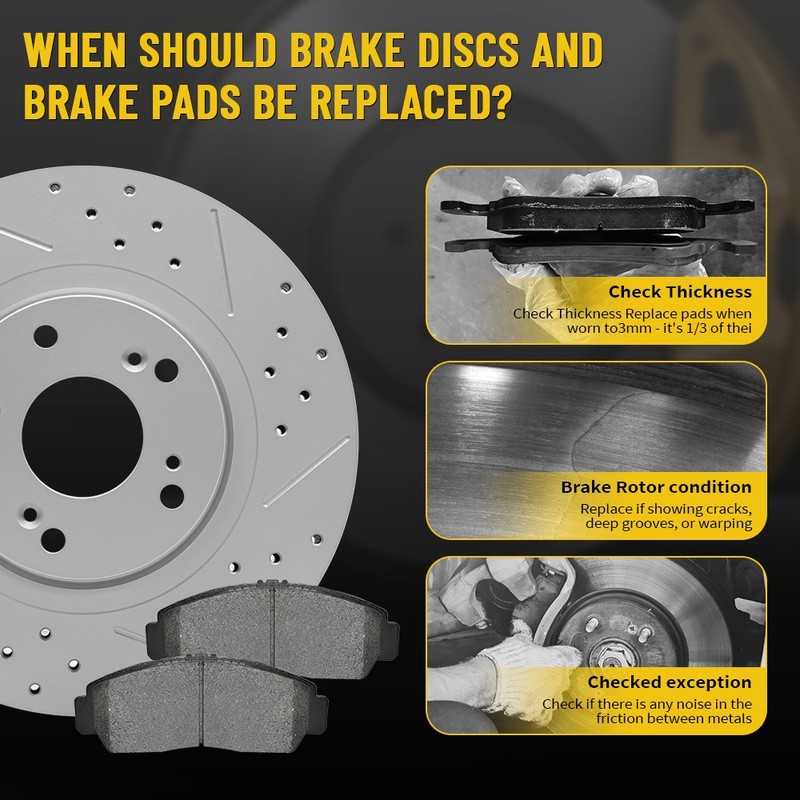 Rear Drilled Brake Rotor Ceramic Brake Pads For Chevrolet Equinox GMC Terrain gallery