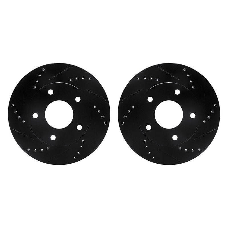 For Chevy S10 83-97 R1 Concepts Drilled & Slotted Front Brake Rotor Set
