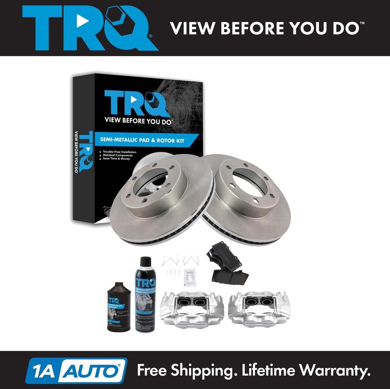 TRQ Front Brake Pad & Rotor Kit Fits 01-07 Toyota Sequoia 00-06 Tundra
