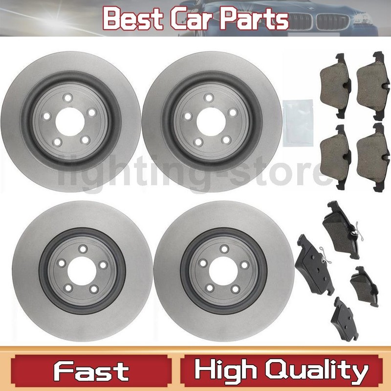 Front+Rear Brake Pads and Disc Rotors full set Fits 2005 Jaguar Super V8 XJR