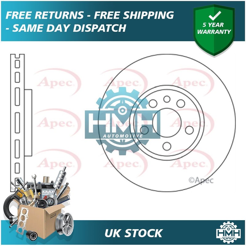Fits Peugeot Expert 807 Fiat Scudo Citroen Dispatch C8 Brake Disc Front Poppy