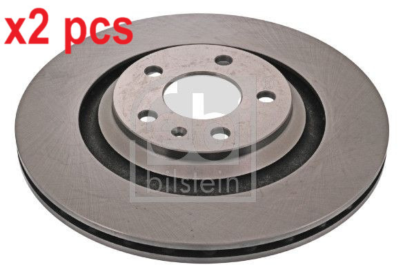 X2 PCS L&R SIDES REAR FITS AUDI A6 ALLROAD C6 3.0 BRAKE DISC 43909 FEBI BILSTEIN