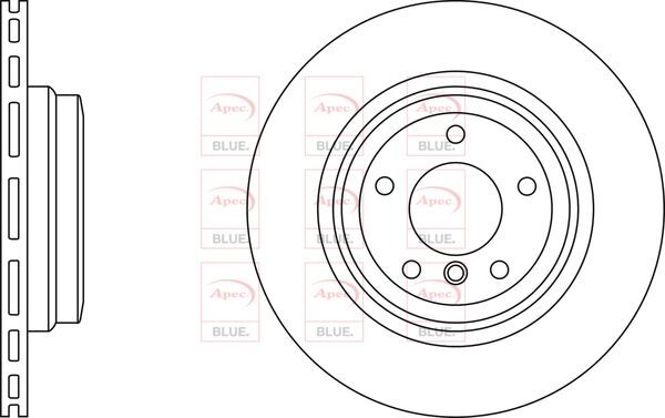 Brake Discs Pair Rear FOR BMW E92 286bhp 3.0 335d 06->13 Diesel Blue gallery