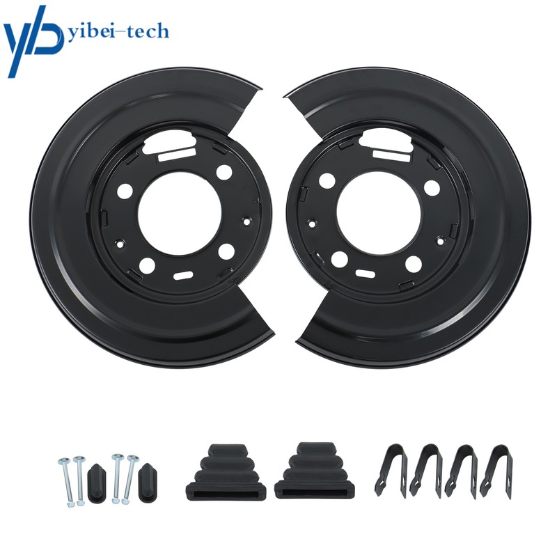 Pair Rear Brake Dust Shield Backing Plates 924-212 For Ford F-350 F-450 6.7L V8