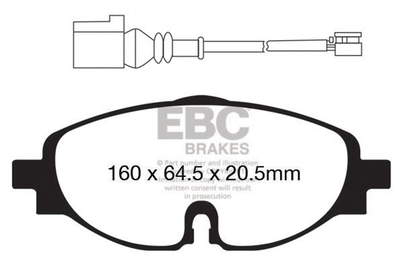 Ebc Brakes Dp32150c Redstuff Ceramic Low Dust Brake Pads gallery