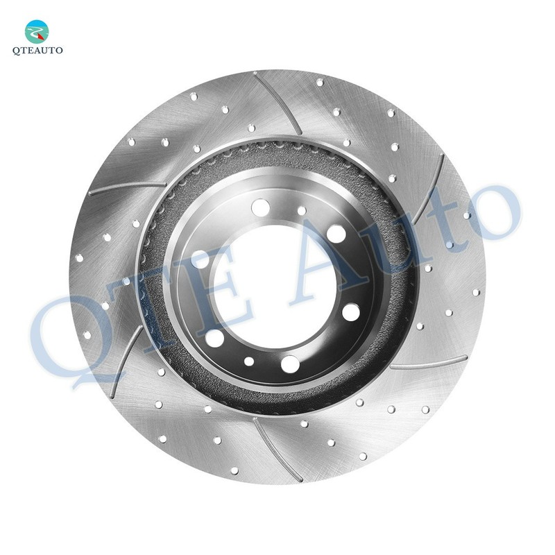 4 Front 319mm Drilled Slotted Brake Rotors-Wheel Hub For 2005-2019 Toyota Tacoma gallery
